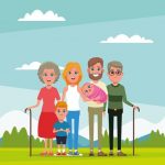 family-and-grandparents-with-kids-cartoon